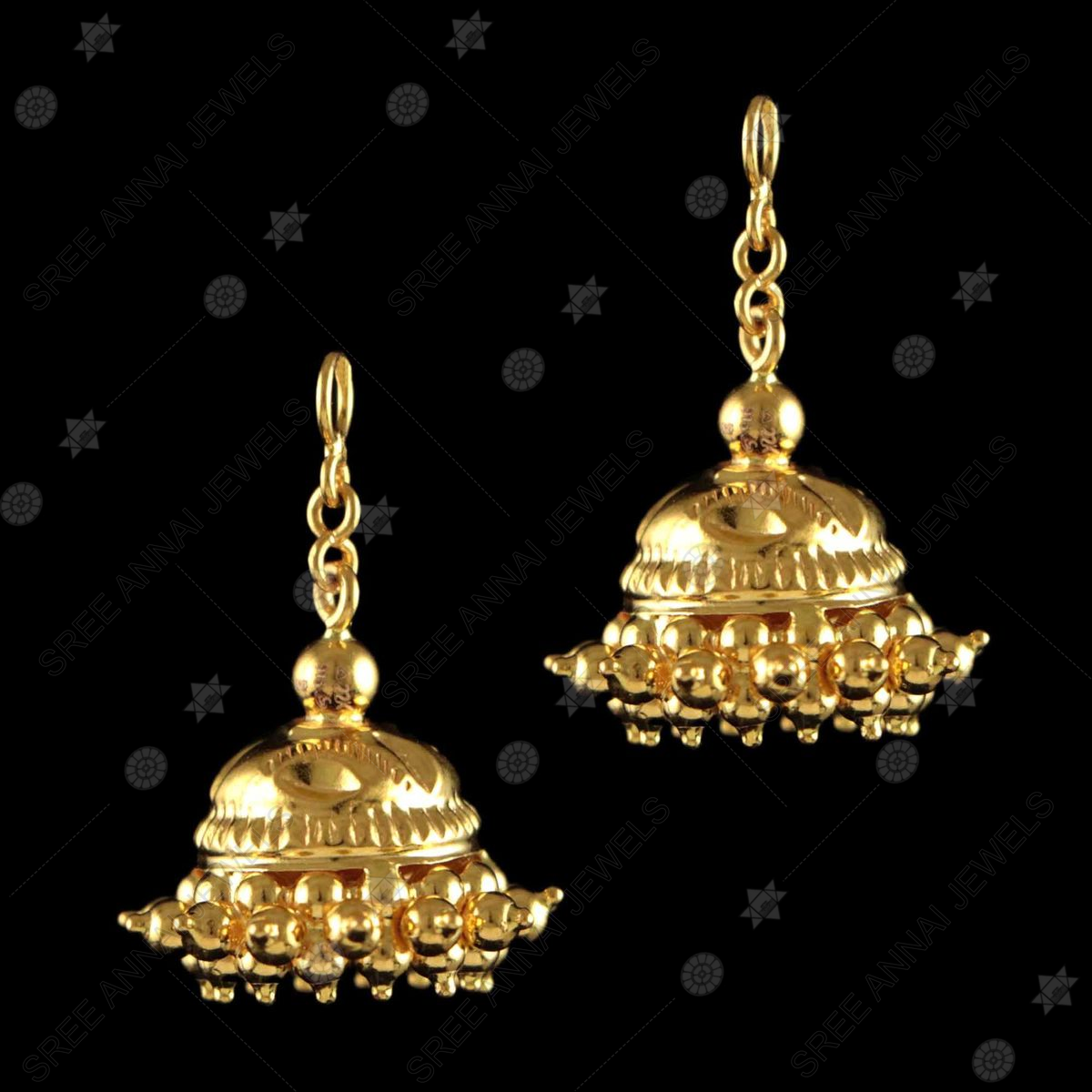 Buy One Gram Gold South Indian Jhumka Earrings Gold Jhumki Design for Girls