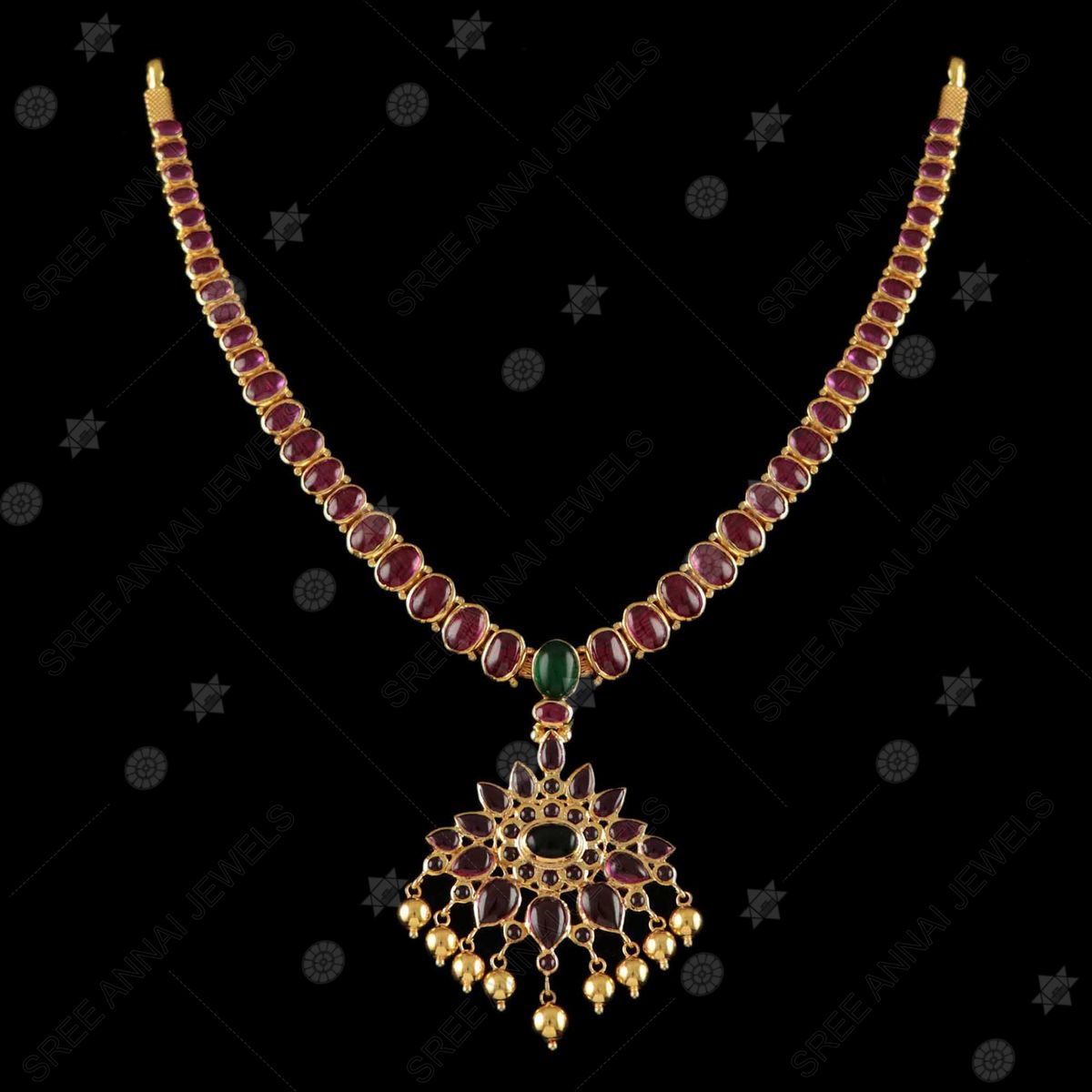 22K Yellow Gold & Multi-Stone Layered Necklace (150.7gm) – Virani Jewelers