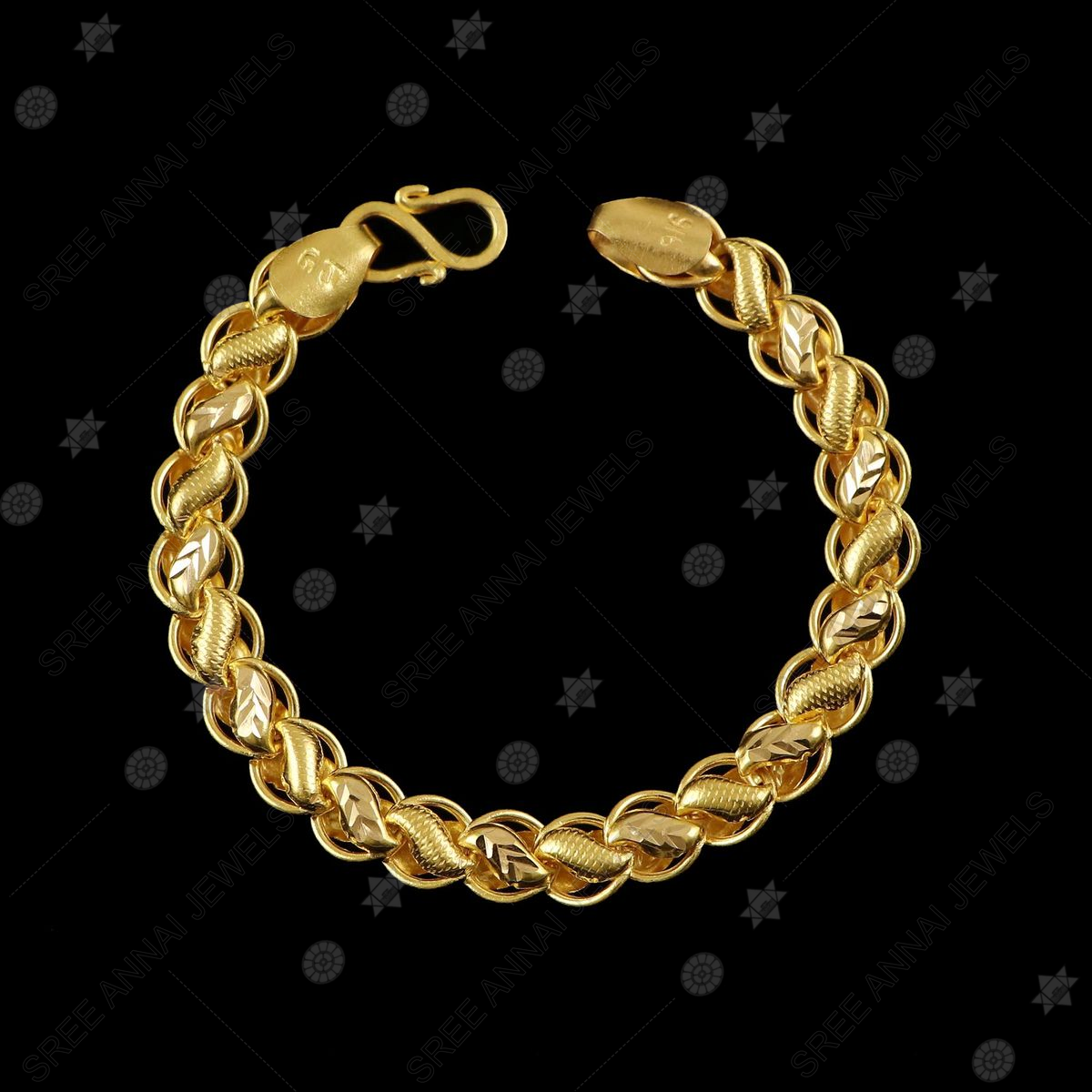 14K Yellow and White Gold Figaro Chain Baby ID Bracelet Azabache Kids  Jewelry / Pulsera en Oro Real Para Niños de Azabache - Walmart.com