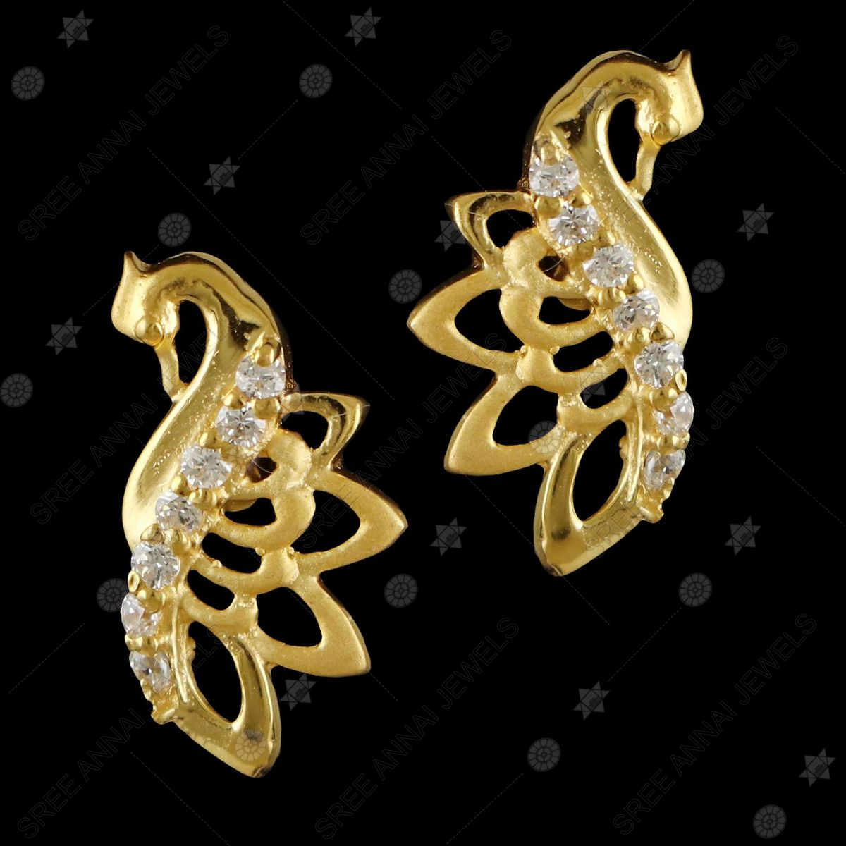 Buy quality 91.6 casting beautiful designs women earring in Ahmedabad