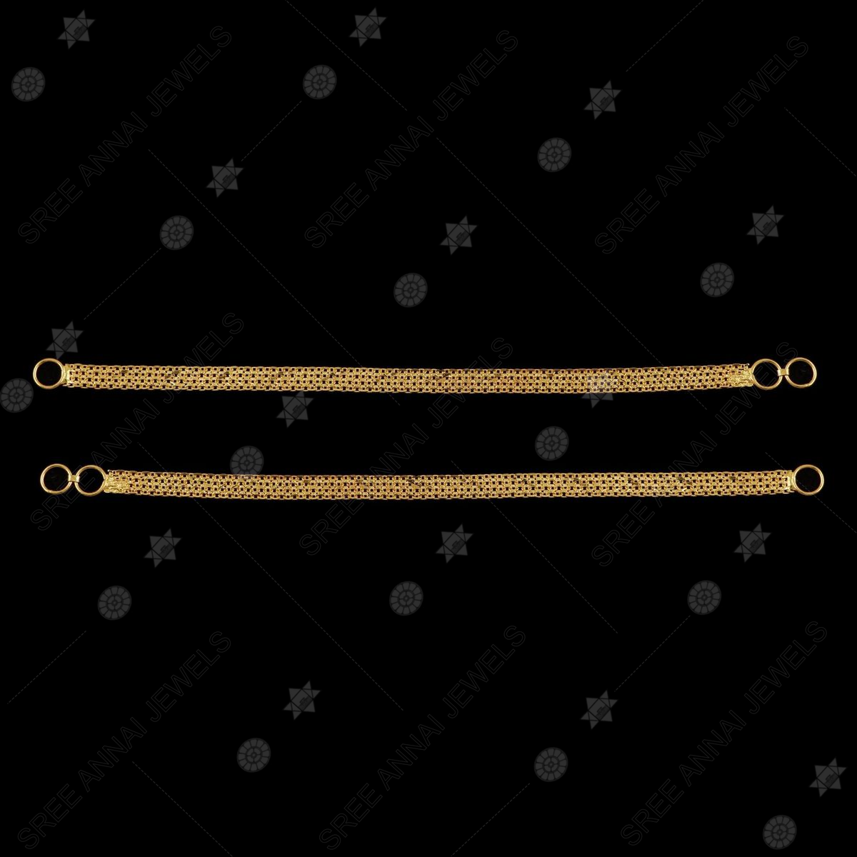 Gold Polished,3 Layer Hanging Golden Balls Lined Design Premium Quality  Mattal Set By Online