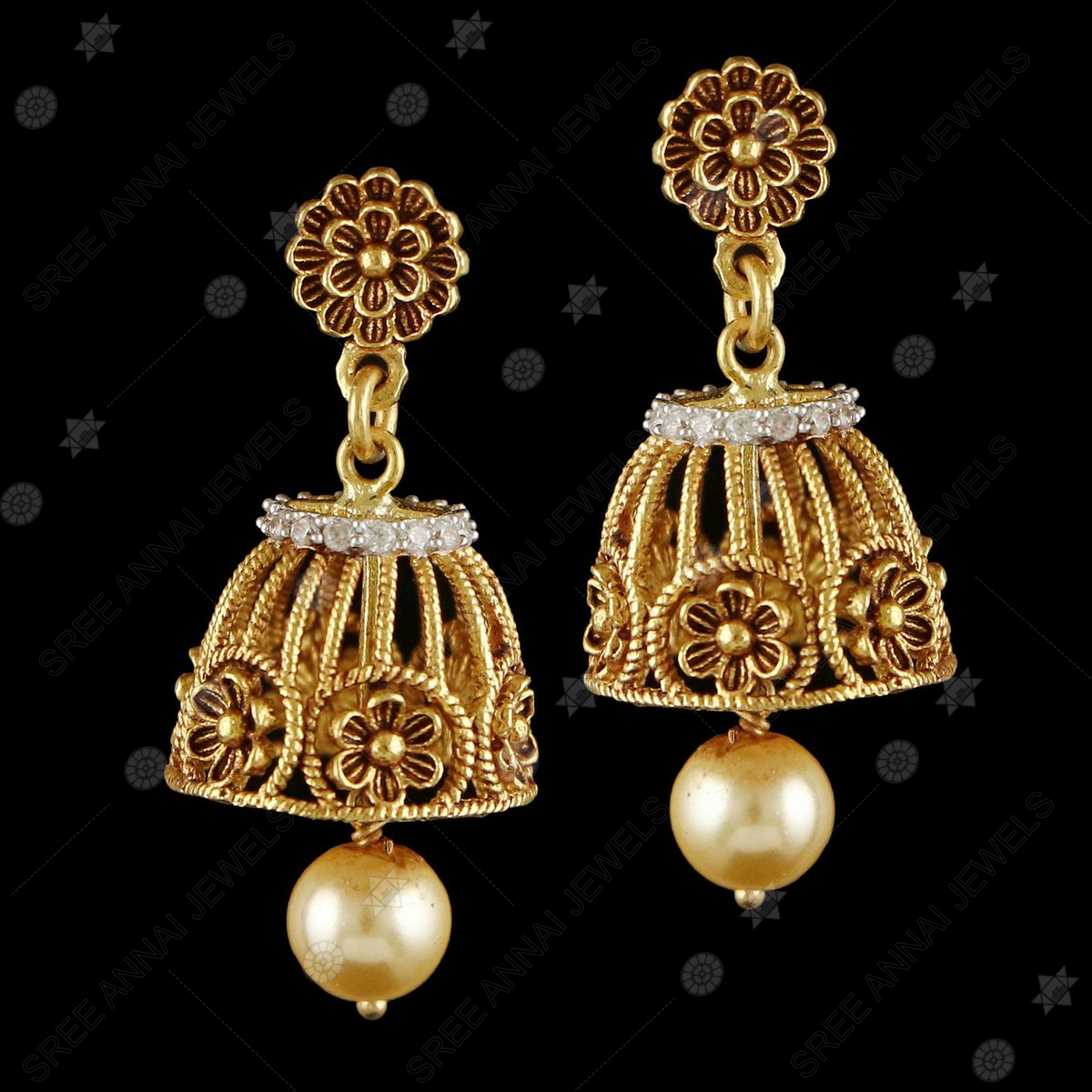 Baby Earrings in Gold -Gold Earrings for Kids -Small Hoop Earrings -22K Gold  -Indian Gold Jewelry -Buy Online