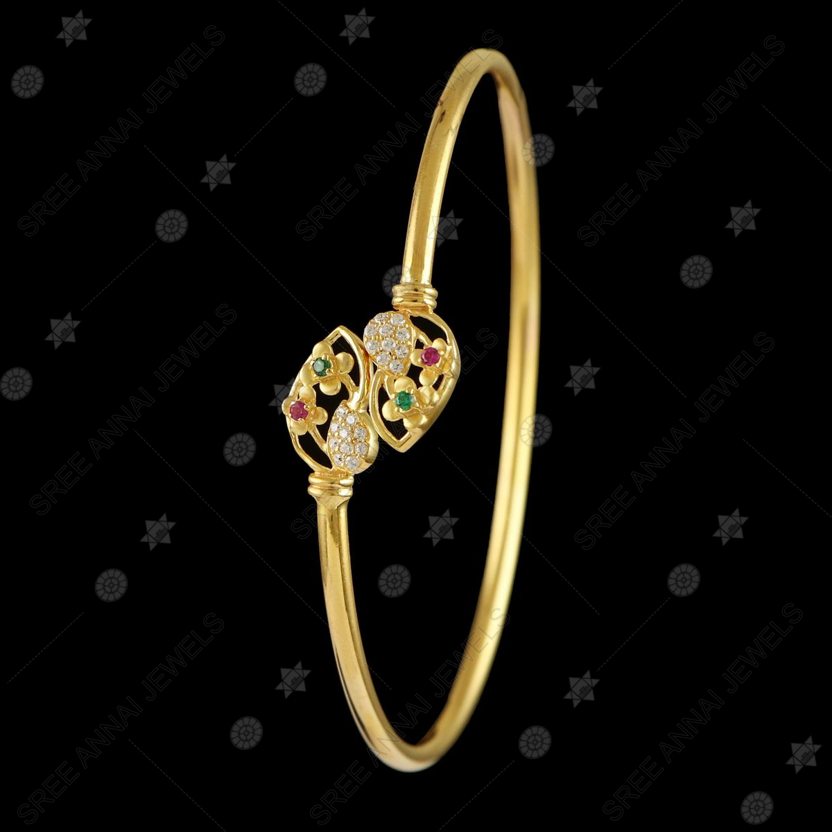14kt Yellow Gold Diamond Flex-Bangle Bracelet (0.20 Carat) | TDS