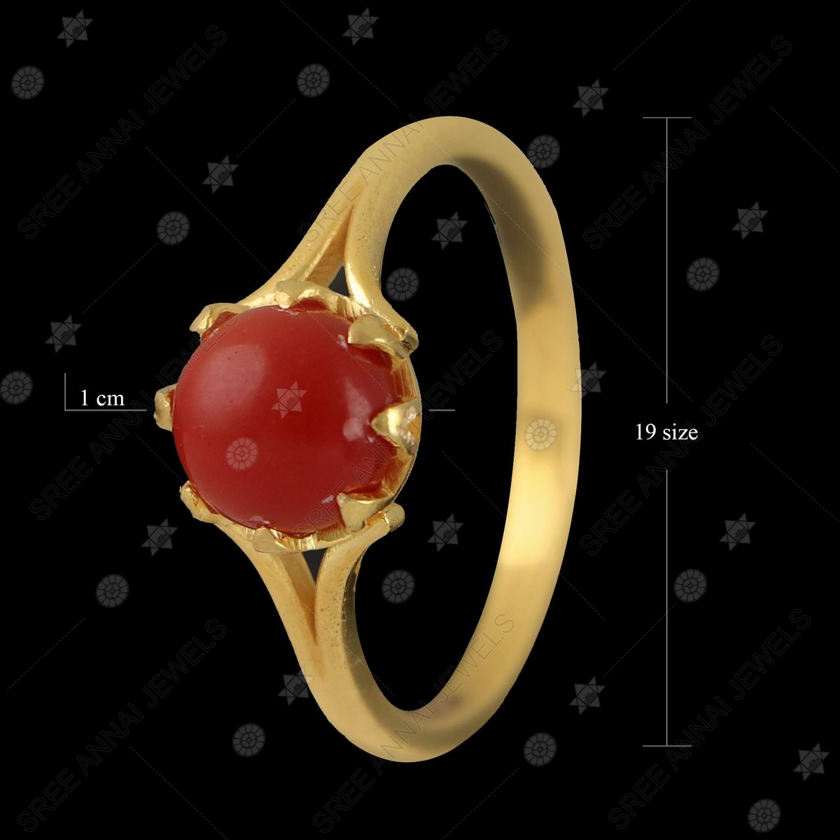 Pavalam deals stone ring