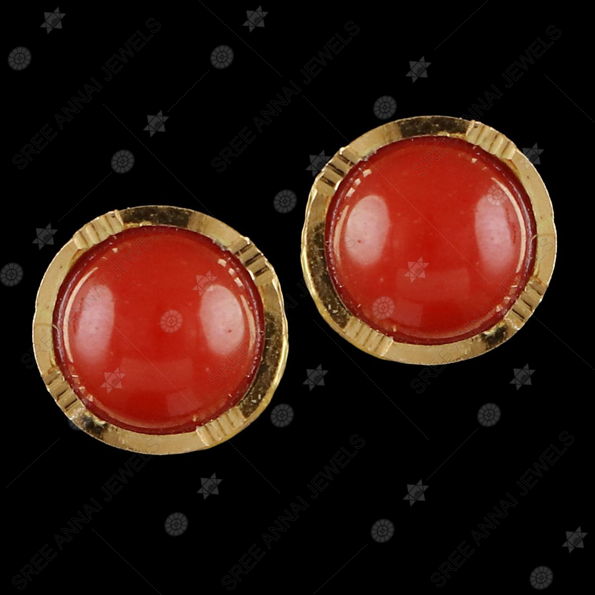 Earring – Coral Pearl | Gujjadi Swarna Jewellers