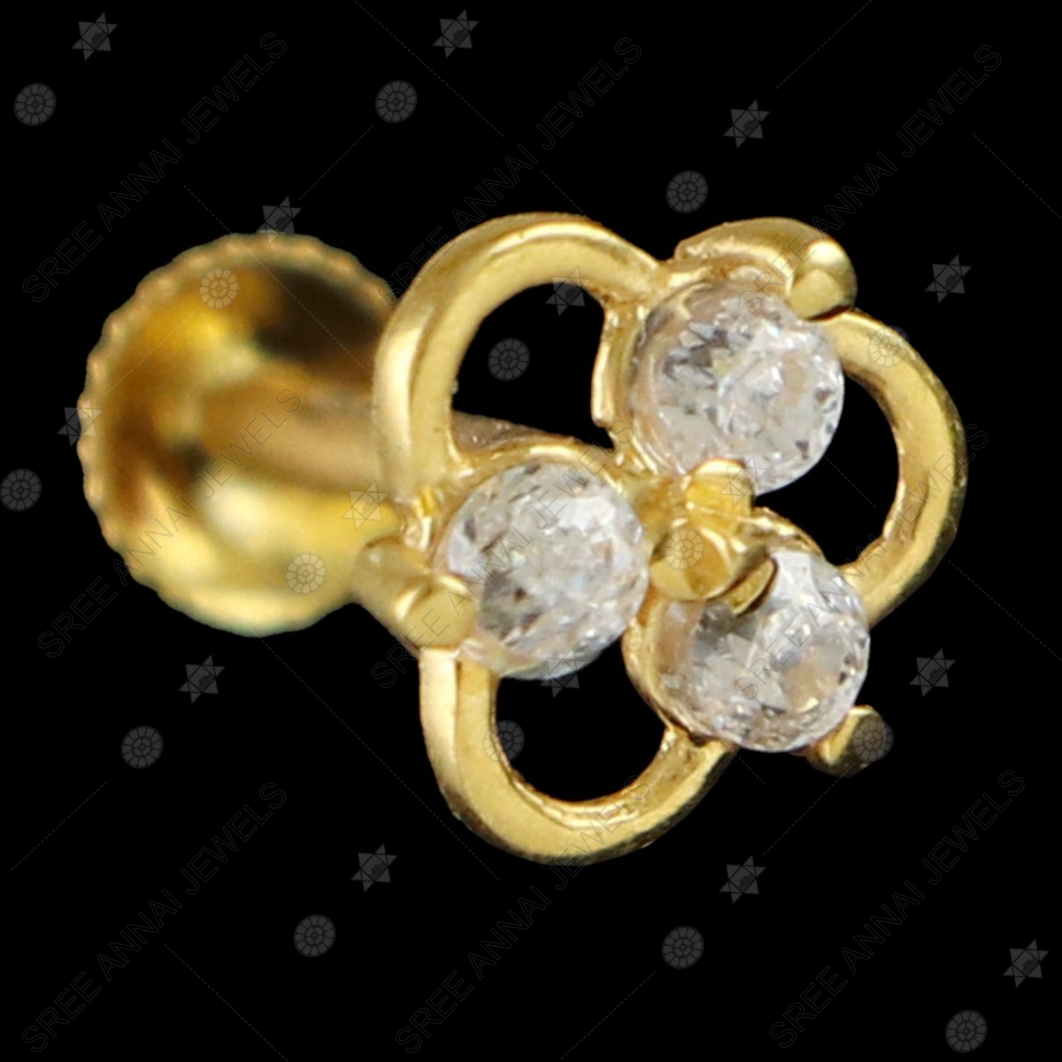 Buy P.C Chandra Jewellers 22KT(916) Yellow Gold Exquisite Chand Bali Drop  Earrings With Meenakari Floral Work at Amazon.in