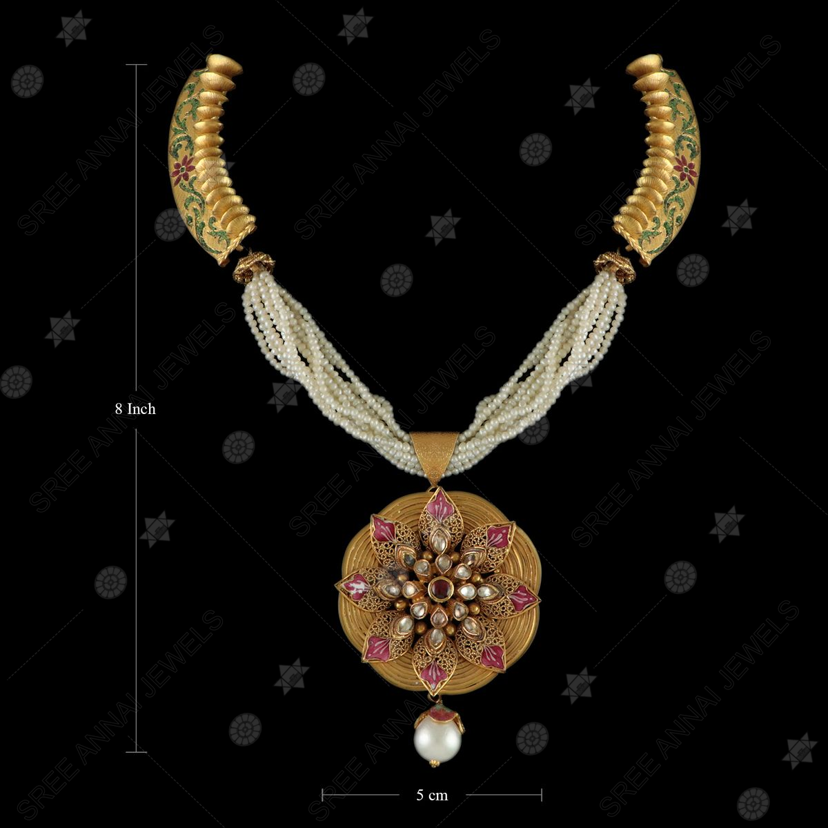 Dira Stone Gold Short Pendant Necklace in Ivory Mix | Kendra Scott