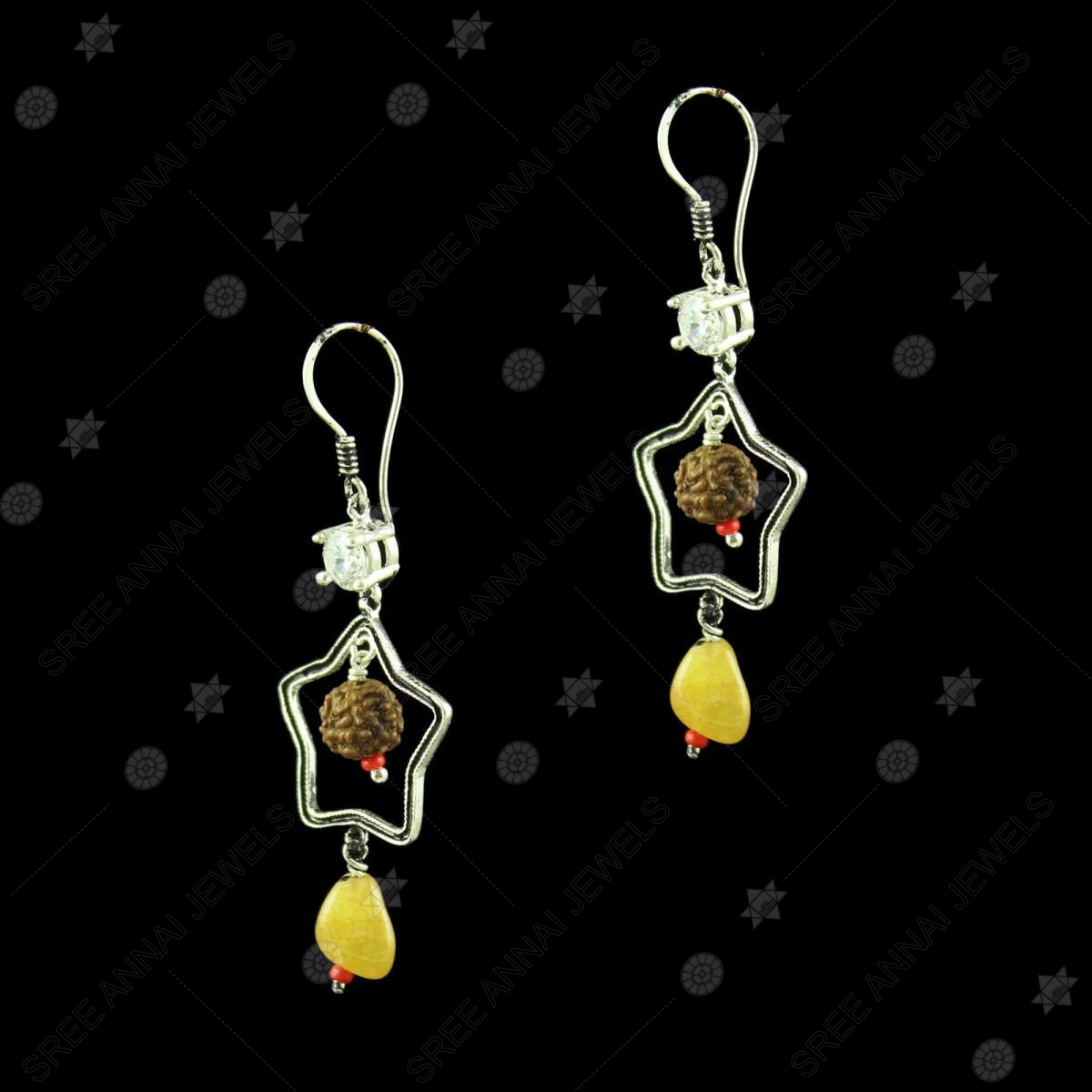 Rudraksha hot sale earrings online