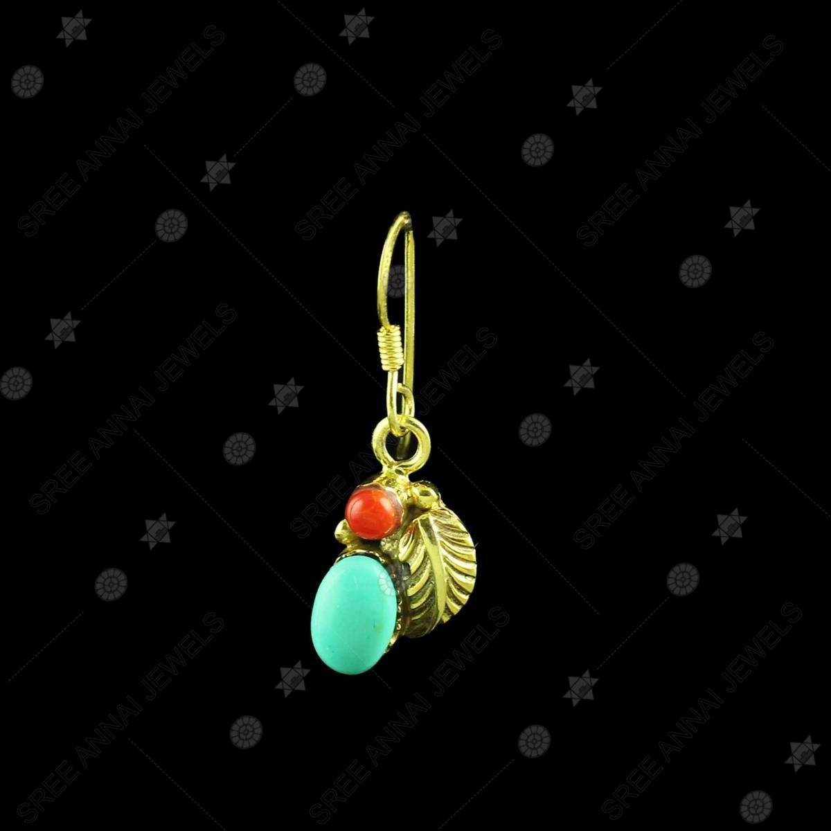 Pearl & Turquoise Gemstone Earrings Made In .925 Solid Silver ES-1381 –  Online Gemstone & Jewelry Store By Gehna Jaipur