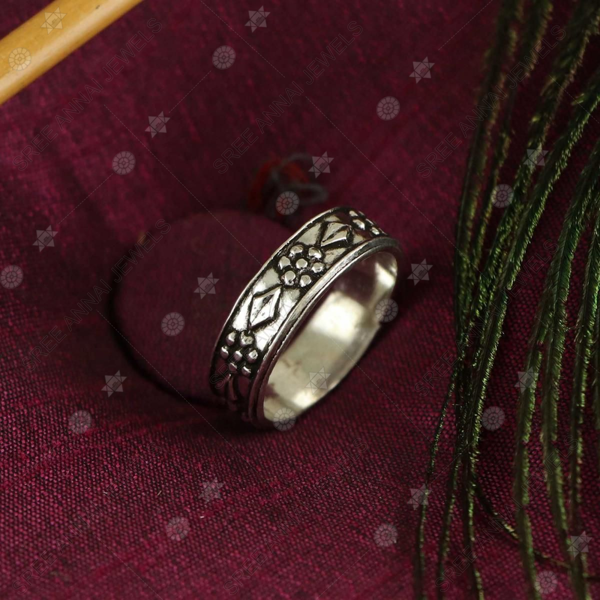 Wedding Spinner Ring | Wedding Silver Ring for Men & Women | Rebekajewelry