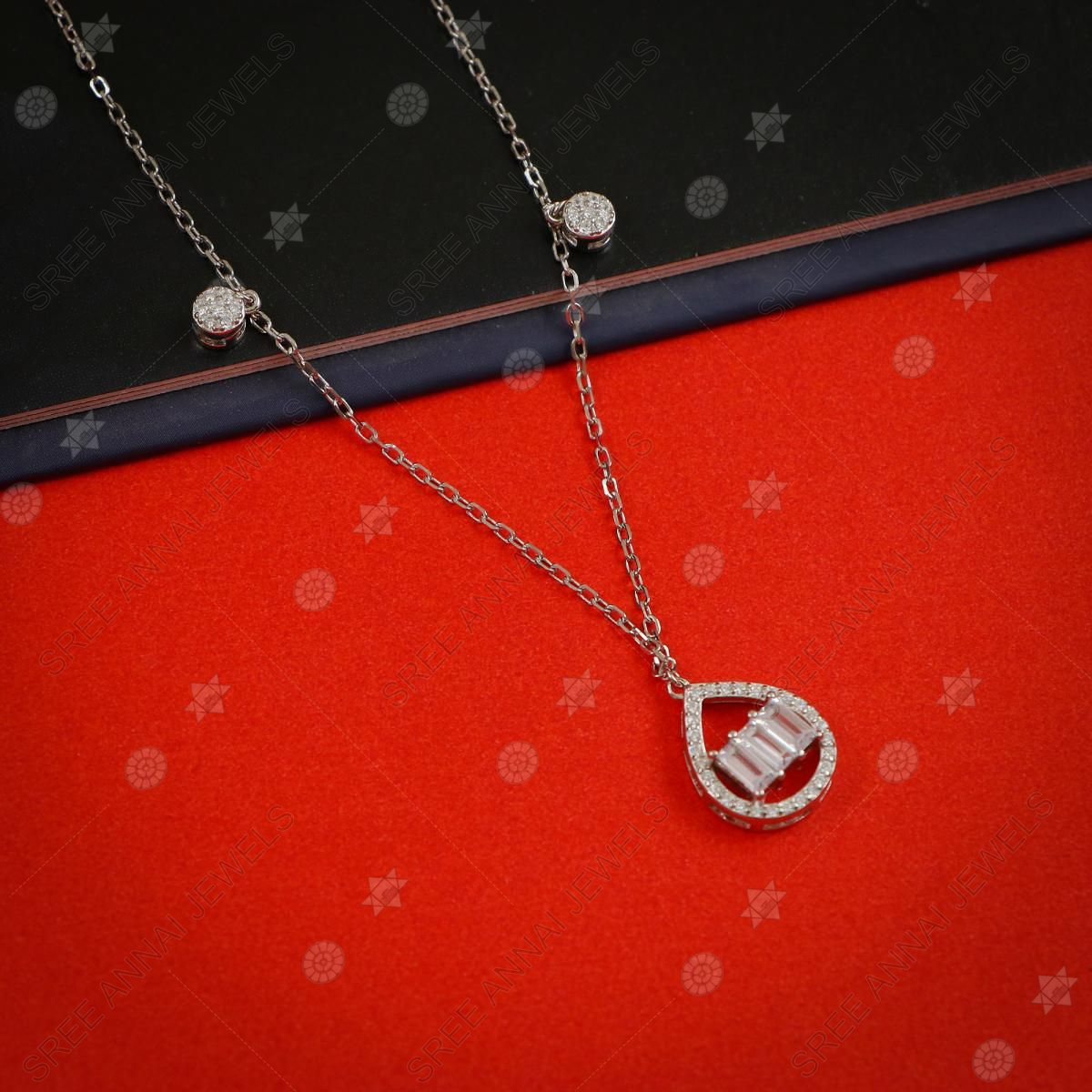 Sterling silver deals cz chain